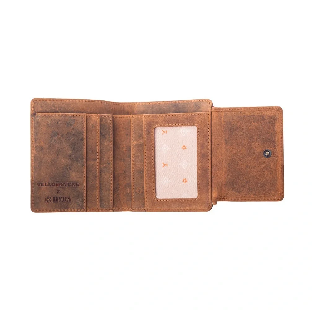 YELLOW STONE WESTMERE STUDDED CREDIT CARD HOLDER IN AMBER - Picture 4 of 5